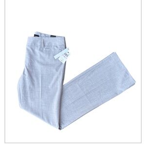 NWT Amanda & Chelsea Contemporary straight leg grey dress pants women size 6